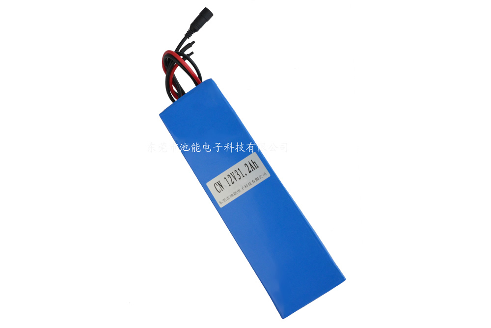 海洋检测仪器锂电池12V31200mAh 带防水插头