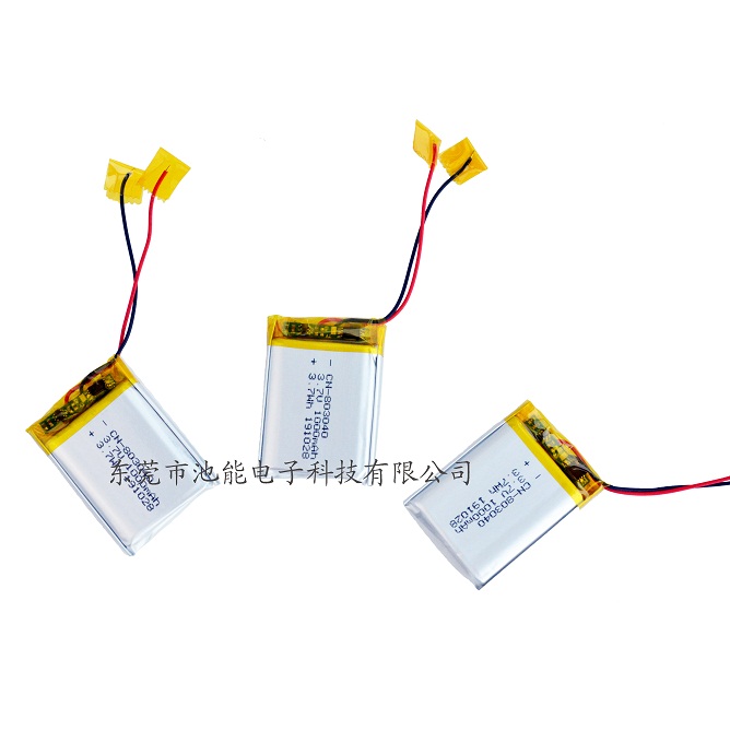 摄像眼镜锂电池3.7V1000mAh 083040