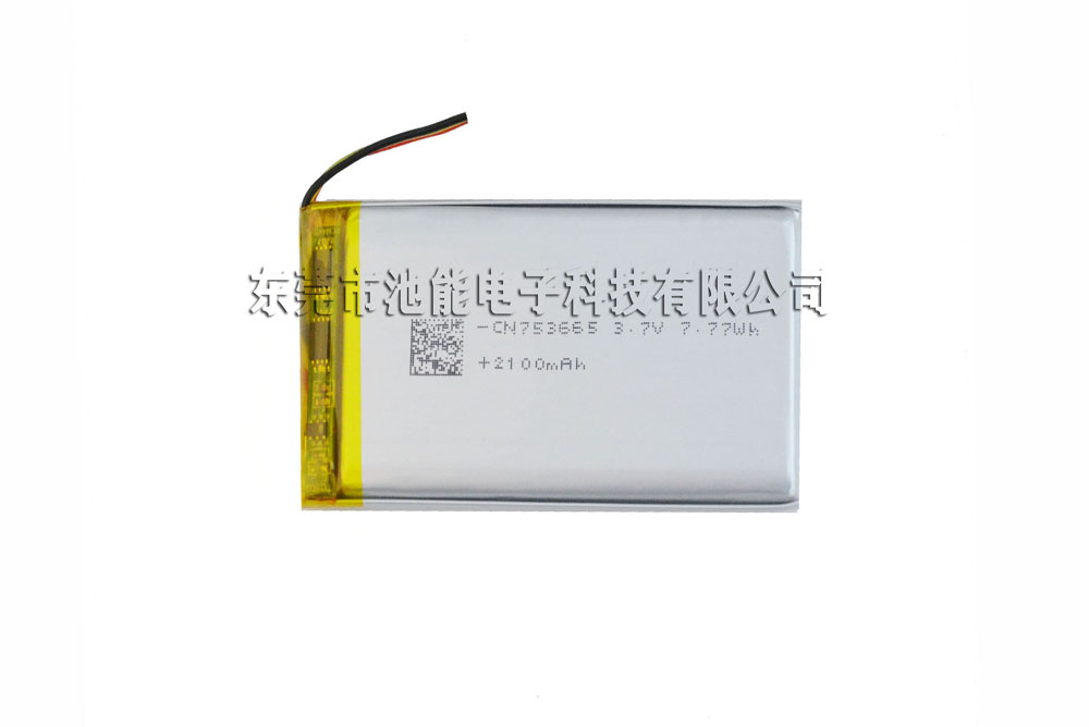 高温聚合物锂电池753665 3.7V2100mAh