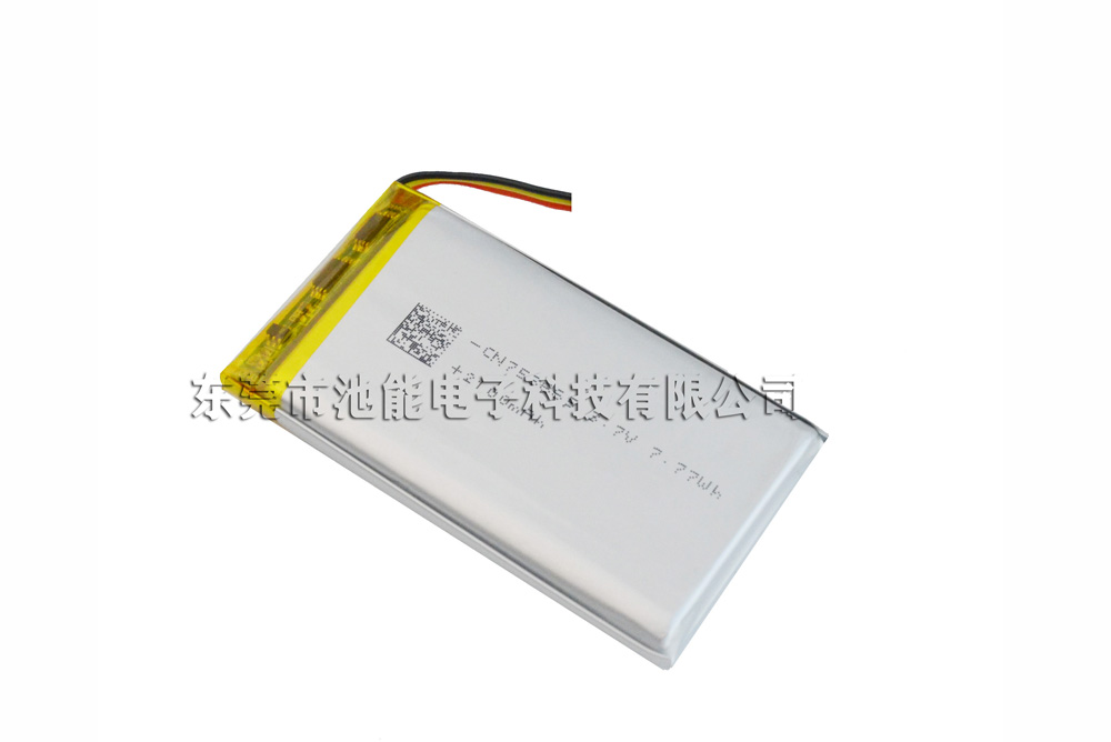 高温聚合物锂电池753665 3.7V2100mAh