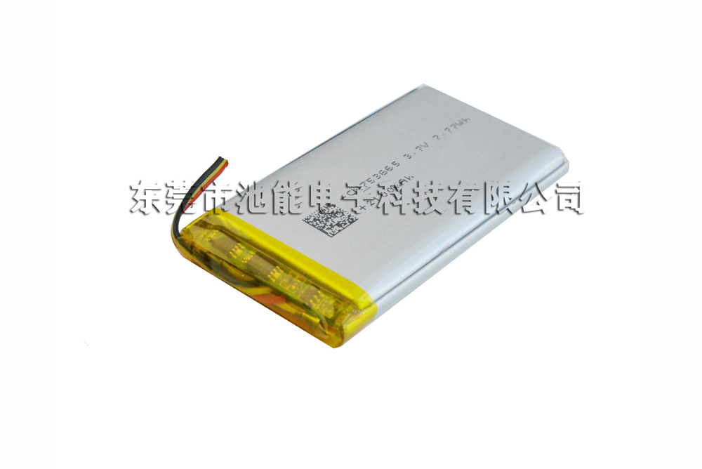 高温聚合物锂电池753665 3.7V2100mAh